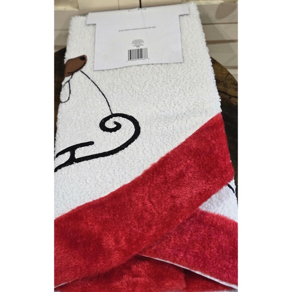 Dachshund Red Sweater Sled Christmas Tree Skirt NWT - Picture 8 of 9